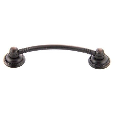 Crown 4-7/10" Deco Bow Cabinet Pull with 3-3/4" Center to Center Oil Rubbed Bronze Finish CHP8129710B